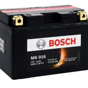 Мото аккумулятор YT12A-BS, YT12A-4, BOSCH 0092M60160 M6 AGM, 12V 11AH 160A