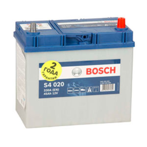 Аккумулятор BOSCH S4 020 45Ah 330A 238x135x227 "- +"