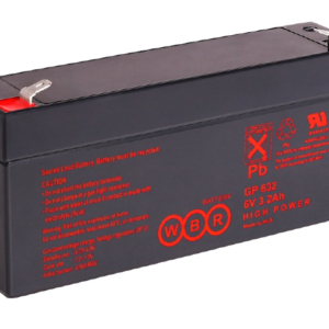 Аккумулятор WBR GP 632 3,2Ah 0,36A 134x34x65