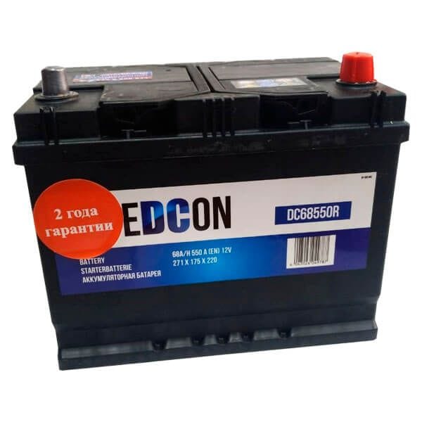 Аккумулятор Edcon 68Ah 550A 260x175x225 "- +"