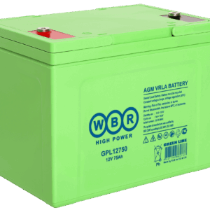 Аккумулятор WBR GPL12750 75Ah 22,5A 260x170x207